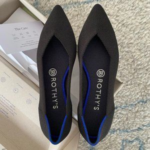 Rothy’s The Point Flats - Black - Like New - Size 6.5 - In Original Box